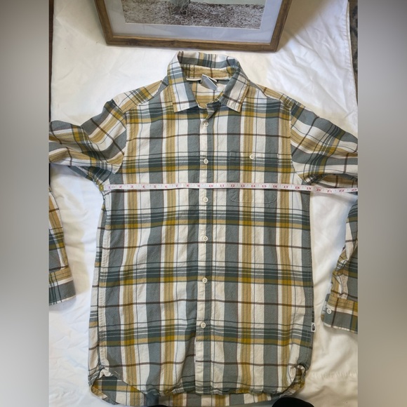 Mens The North Face size small yellow/green Hayden Pass 2.0 plaid button up - Picture 7 of 12